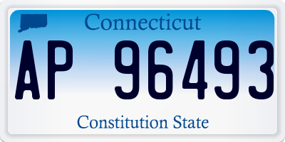 CT license plate AP96493