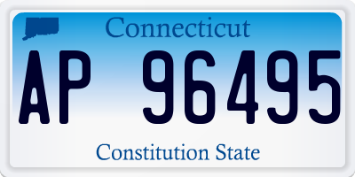 CT license plate AP96495