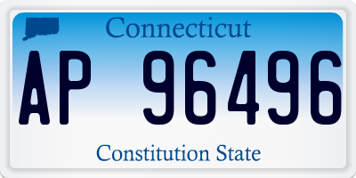 CT license plate AP96496