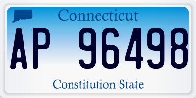 CT license plate AP96498