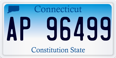 CT license plate AP96499