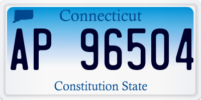 CT license plate AP96504