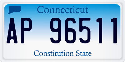 CT license plate AP96511