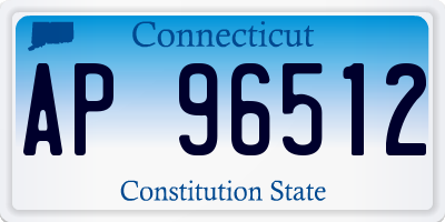 CT license plate AP96512