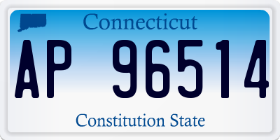 CT license plate AP96514