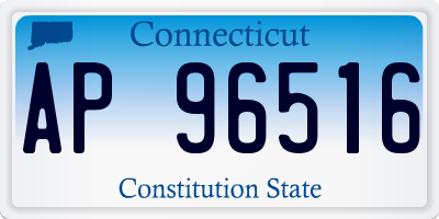 CT license plate AP96516