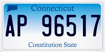 CT license plate AP96517