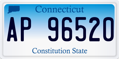 CT license plate AP96520