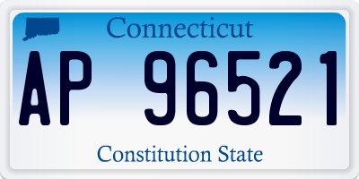 CT license plate AP96521