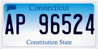 CT license plate AP96524