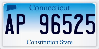 CT license plate AP96525