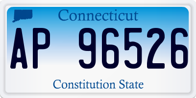 CT license plate AP96526