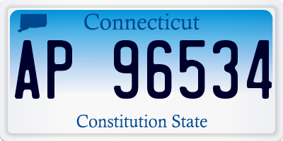 CT license plate AP96534