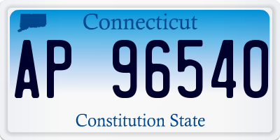 CT license plate AP96540