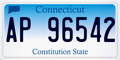 CT license plate AP96542