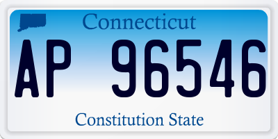 CT license plate AP96546