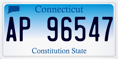 CT license plate AP96547