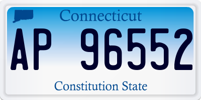 CT license plate AP96552