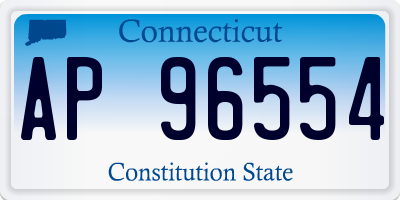 CT license plate AP96554