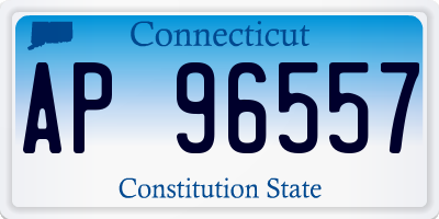 CT license plate AP96557