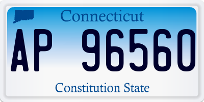 CT license plate AP96560