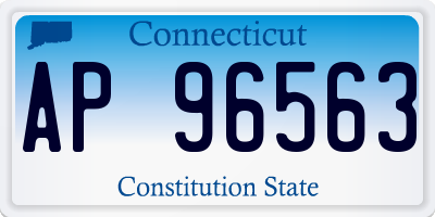 CT license plate AP96563