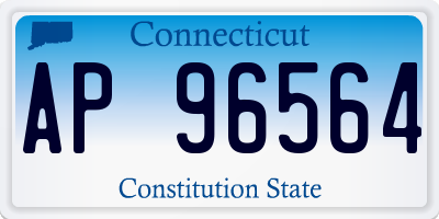 CT license plate AP96564