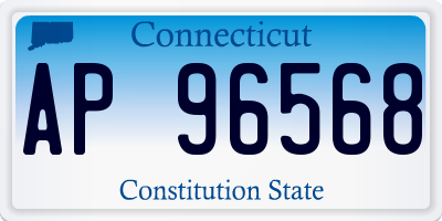 CT license plate AP96568