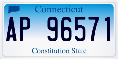 CT license plate AP96571