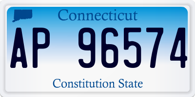 CT license plate AP96574