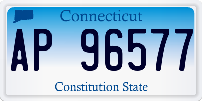 CT license plate AP96577