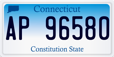 CT license plate AP96580