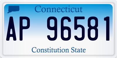 CT license plate AP96581