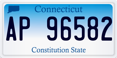 CT license plate AP96582