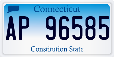 CT license plate AP96585