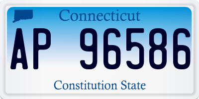 CT license plate AP96586