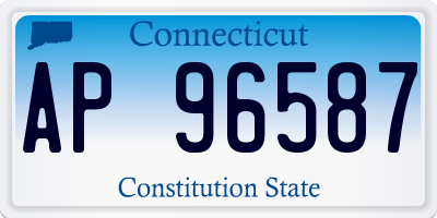 CT license plate AP96587