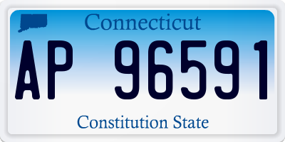 CT license plate AP96591