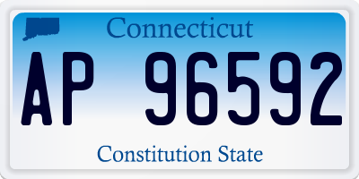 CT license plate AP96592