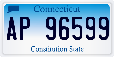 CT license plate AP96599