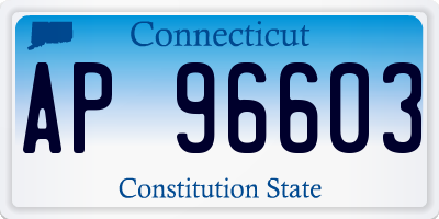 CT license plate AP96603