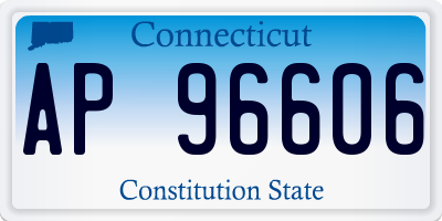 CT license plate AP96606