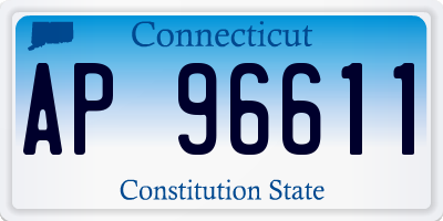 CT license plate AP96611