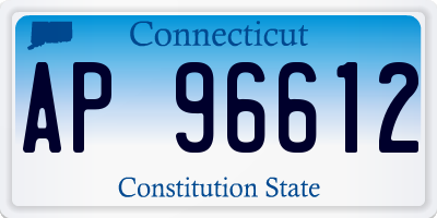 CT license plate AP96612