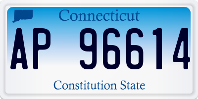 CT license plate AP96614