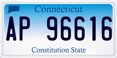 CT license plate AP96616