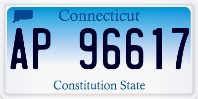 CT license plate AP96617