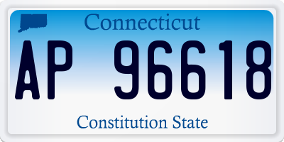 CT license plate AP96618