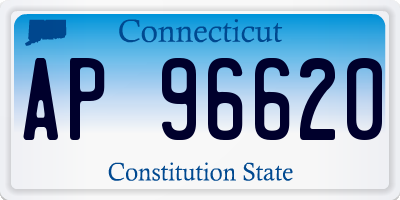 CT license plate AP96620