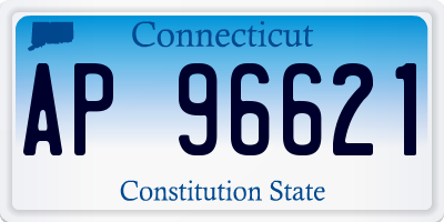 CT license plate AP96621